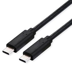 VALUE USB4-kabel, Gen3x2, C-C, St/St, 40Gbit/s, 100 W, svart, 0,8 m