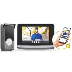 somfy 1871265 - Videocitofono V500 Connect, Videocitofono per accogliere i tuoi visitatori in remoto tramite l'app Protect, Controllo di 5 apparecchiature RTS, Schermo da 7 pollici, Telecamera