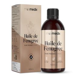 Huile de Fenugrec 100% Pure Issue de Graines de Fenugrec Pressée À Froid - Seins Cheveux Ongles & Barbe - Riche En Vitamine E (Antioxydant) Hommes & Femmes Huile de Fenugrec - Pour Poitrine & Fesses