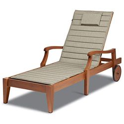 Classic Accessories 60-526-011001-EC Storigami FadeSafe Chaise Lounge, 203,2 cm L x 66 cm W, grigio melange cuscino esterno