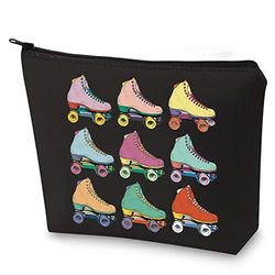 WZMPA Bolsa de Maquillaje con Cremallera para Mujeres y niñas, Patinador Bl, Ajuste: