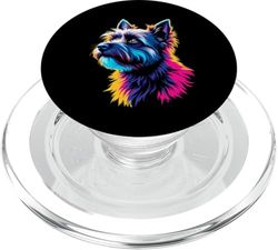 Pop Art Cairn Terrier Amantes de los perros PopSockets PopGrip para MagSafe