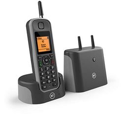 BT Elements Cordless Landline House Phone, Home Phone, 1 km Range, IP67 Rated, Nuisance Call Blocker, Answer Machine, Single Handset Pack