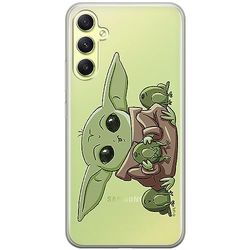 ERT GROUP custodia per cellulare per Samsung A34 5G originale e con licenza ufficiale Star Wars, modello Baby Yoda 014 adattato in modo ottimale alla forma dello smartphone, parzialmente trasparente
