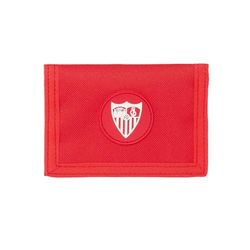 Safta Sevilla FC - Portefeuille Portefeuille avec tête, Porte-Monnaie, Confortable et Polyvalent, qualité et résistance, 12,5 x 9,5 cm, Couleur Rouge, Rouge, Estándar, Décontracté