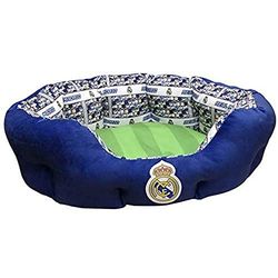 Real Madrid, Lettino per Animali, Prodotto Ufficiale del Real Madrid Club de Fútbol, Taglia S, Colori Blu e Bianco (CyP Brands)