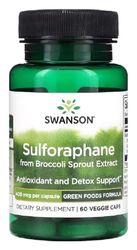 Swanson - Sulforaphane 400 mcg | Soutien Antioxydant & Détoxification du Foie - 60 Capsules