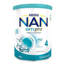 Nan Nestlé Optipro 4 Fórmula de Crecimiento en Polvo, 24 Meses +, 800g