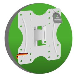 conecto TV-väggfäste, lutbar och svängbar universell hållare, max. VESA 200 x 200 mm, för 23–42 tum platt och böjd hälskärm upp till 30 kg, vit