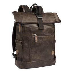 camel active Laos Men's Rolltop Backpack 21 L Brown, brown, L, Classic