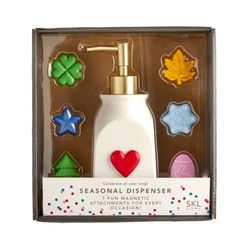 SKL Home Soap Dispenser, Resin, Gold, 13 Ounce