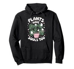 Cute Ghost Plant Kawaii Aesthetic Cottagecore Pullover Hoodie