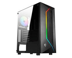 MSI MAG VAMPIRIC 100R Case ATX 2x 120mm (1x ARGB), radiatore fino a 240mm, vetro temperato 4mm, filtri antipolvere magnetici, 1x USB 3.2 Gen1