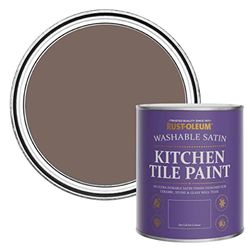 Rust-Oleum Peinture Brune Résistante à l'eau pour Faïence de Cuisine, Finition Satinée - Torrent 750ml