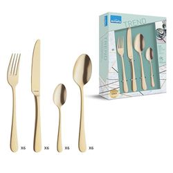 Amefa Austin Ménagère 24 pièces Doré mat