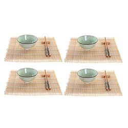 DKD Home Decor Set de sushis, Bambou, Estándar