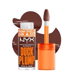 NYX Professional Makeup Duck Plump, Brillo de Labios, Efecto Volumen Instantáneo, Con Jengibre Picante, Fórmula Vegana, Tono: Twice The Spice