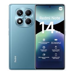 Xiaomi Redmi Note 14 Pro smartphone, 8+256GB, blue, 200MP pro-grade AI camera, 5500mAh batterij, 32MP selfie camera, AI features (oplader niet inclusief)