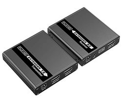 PremiumCord - Estensore HDMI Fino a 70 m Tramite Cavo Patch Cat6/Cat6A/Cat7, alloggiamento in Metallo, Compatibile con Full HD 1080p 60Hz