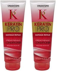 Creightons Pro Keratin Strength & Repair Conditioner (250ml) - Helps Boost Keratin Levels For Silky Smooth, More Manageable Hair. For Dry, Damaged Hair. (Pack of 2)