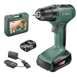 Bosch Home and Garden Bosch UniversalDrill 18, 06039C8005, Trapano-Avvitatore, 2 batterie al litio, 18 V, Verde, (L x B x H) 10.4 mm x 38.4 cm x 29.1 cm