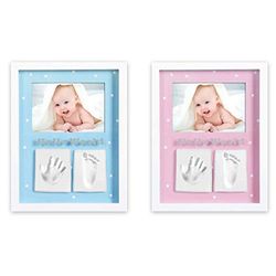 Interbaby PORTAFOTO2 - Interbaby - Marco de Fotos Con Huellas para Bebés