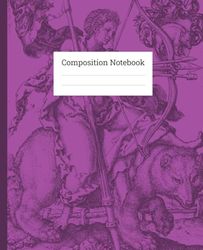 Composition Notebook College Ruled Pink: Vintage Illustration | 7.5" x 9.25" | 120 Pages | Lined Paper | School, College & Work