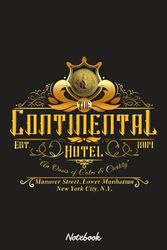 The Continental Hotel New York City Notebook: Journal College Ruled Lined Blank Notebook Notepad