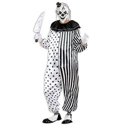 Widmann - Kostym killer Pierröd, overall, killer clown, ondlig joker, skräck, halloween, karneval, temafest