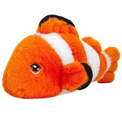 Keel Toys KEELECO - Peluche Poisson Clown 33cm - SE1017, Orange, Blanc