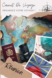 Carnet de voyage Réunion: Capturez Chaque Instant de Votre Aventure | Carnet à remplir pour un voyage | Décris ton voyage, lieux visités, repas et colle tes photos....