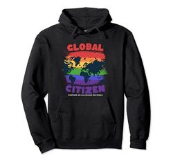 Global Citizen Gay Pride Month 2024 World Map Product Gifts Pullover Hoodie