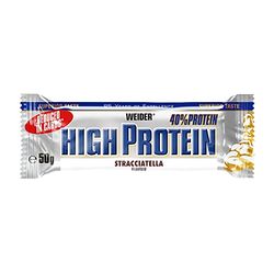 Weider Low Carb High Protein Protein Bar, Stracciatelle, 24 pièces par boîte, Fitness & Bodybuilding, 24 x 50 g