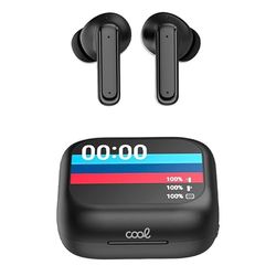 Cool Ambient Stereo Bluetooth Earbuds LCD Black