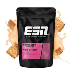 ESN Designer Whey Protein Powder, Cinnamon Cereal, 1000 g, 2.2 lbs, 33 Servings