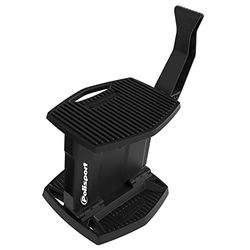 Polisport 8982700006 - Chevalet Pliant avec pédale en polypropylène et Caoutchouc, léger et Facile à Transporter, avec Poches pour Outils. Conception de Couleur Noir