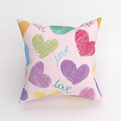 Eren Home Taie d'oreiller Multicolore 43 x 43 cm