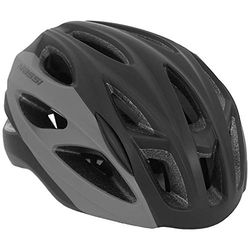 Massi Pro Casco para Bicicleta, Deportes y Aire Libre, Negro/Gris, L