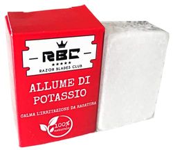 ALLUME DI ROCCA PIETRA BLOCCO RETTANGOLARE DA 100 GR IGIENE DEL VISO, CORPO E DOPO RASATURA