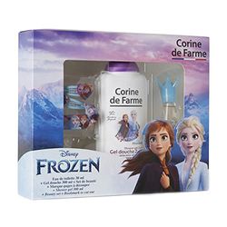 Corine de Farme - Coffret Cadeau Reine des Neiges 2 Disney - Eau de Toilette 30ml + Gel Douche 300ml + Set Barrettes & Bracelet