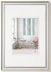 walther design Moldura para fotos prata 24 x 30 cm moldura de plástico Trendstyle KP430S