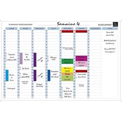 Exacompta 58150E Magnetic Weekly Planning Kit with Accessories 90 x 59 cm [French Import]