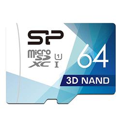 SP Silicon Power Cartão de memória microSDHC UHS-1 (64 GB, FBE-SU064GBSTXBU1V1GUE)