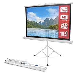 PYLE PRJTP52 Draagbaar statief voor projectiescherm - 50 inch mobiel projectiescherm - Pyle, Wit