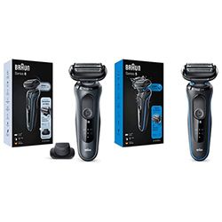 Braun Series 6 Rasoio Elettrico Barba, Rifinitore Di Precisione EasyClick, SensoFlex, Wet&Dry, Ricaricabile & Series 5 Rasoio Elettrico Uomo, EasyClean, Wet&Dry