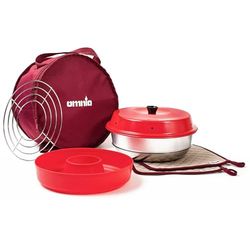 OMNIA Kit 1, Miniugn med förvaringsväska, grytlappar, silikonform, ugnsgaller - Startkit i 5 delar