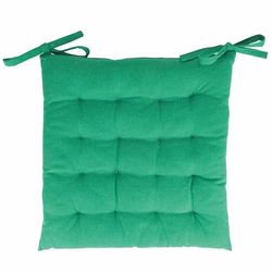 GALILEO SpA Set med 5 sittdyna med snörning 40 x 40 cm, Amazonasgrön, Sibylla