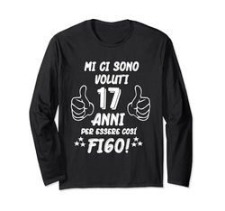 Compleanno Maglietta 17° Compleanno Mi Ci Sono Voluti 17 Anni Maglia a Manica