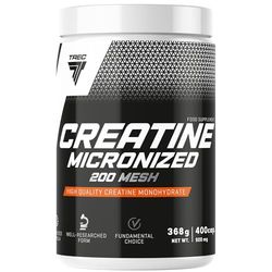 TREC Nutrition Creatine Micronized 200 Mesh - 400 Capsules | Pure Creatine Monohydrate Supplement for Muscle Strength | No Additives | Tablets, Capsules, Powder