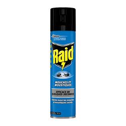 RAID AÉROSOL MOUCHES ET MOUSTIQUES, 400 ml (Lot de 4)